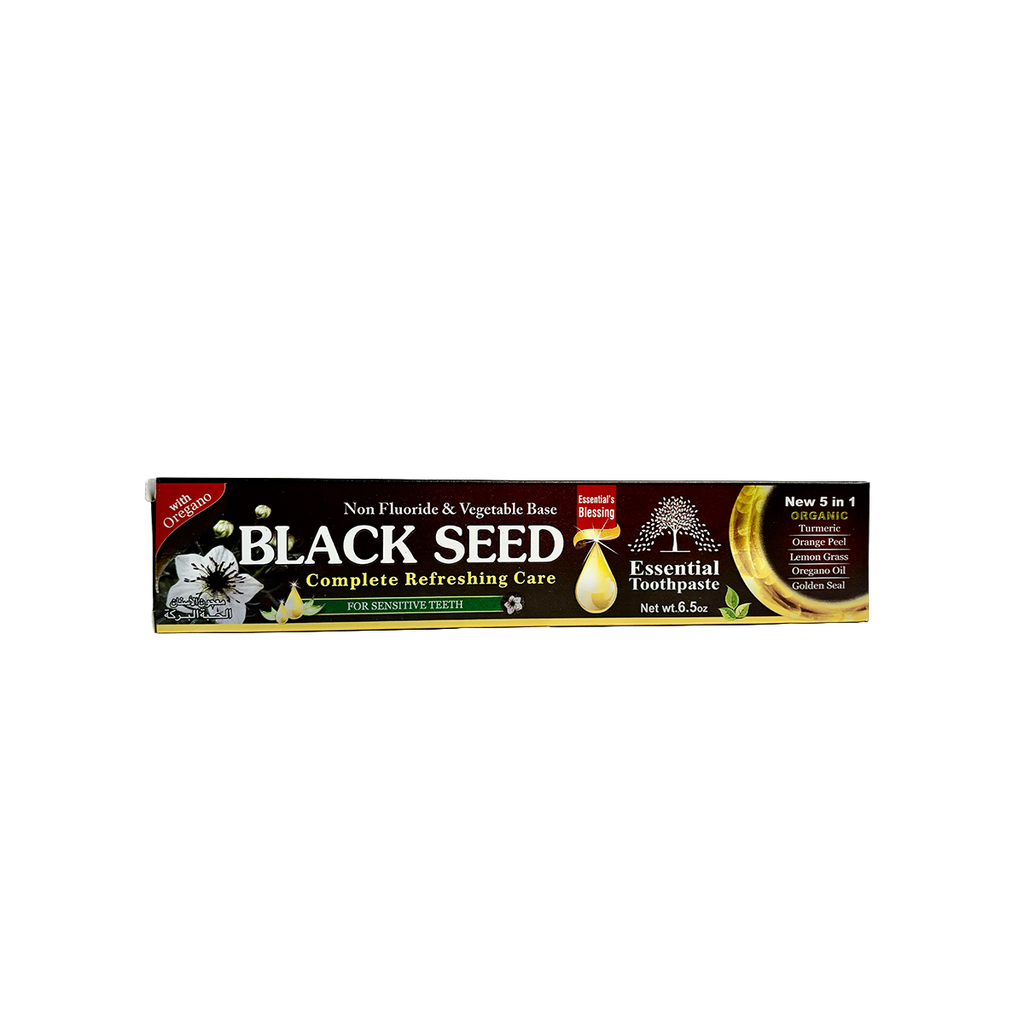 Black Seed Natural Toothpaste 100% Flouride Free & Vegetable Base