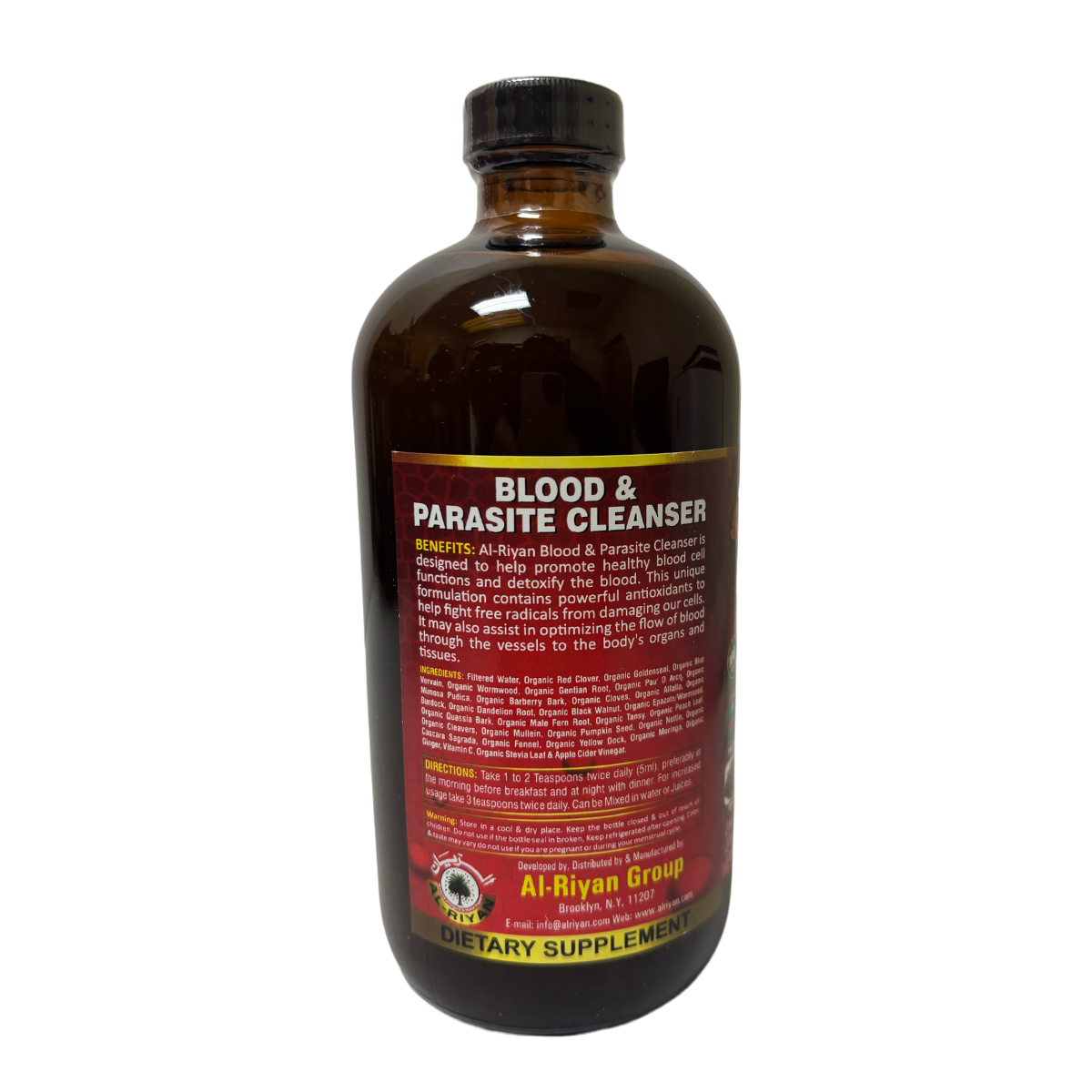 Organic Blood and Parasite Cleanser Bitter and Tonic