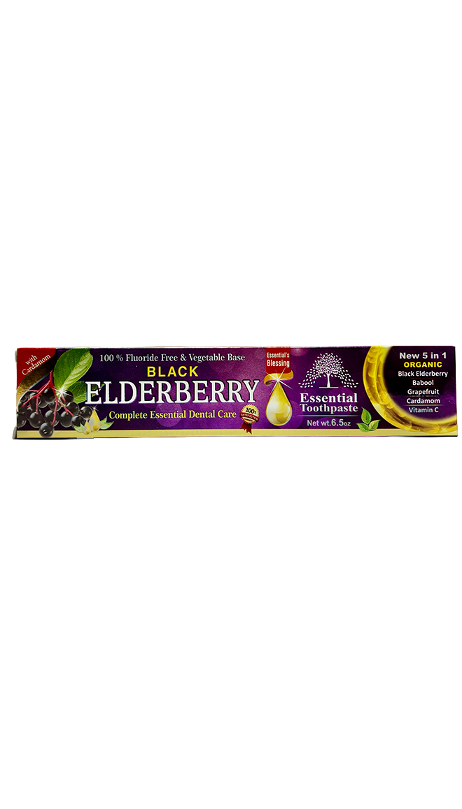 Black Elderberry Toothpaste 100% Flouride Free & Vegetable Base