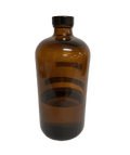 4 oz Glass Boston Rounds Bottles AMBER