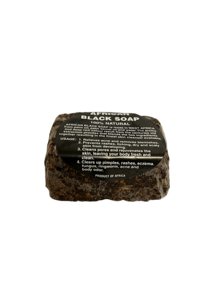 African Raw Black Soap ( 4 oz)