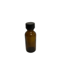 1 oz Amber Boston Rounds Glass bottles