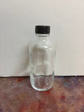 4 oz Glass Boston Rounds bottles CLEAR