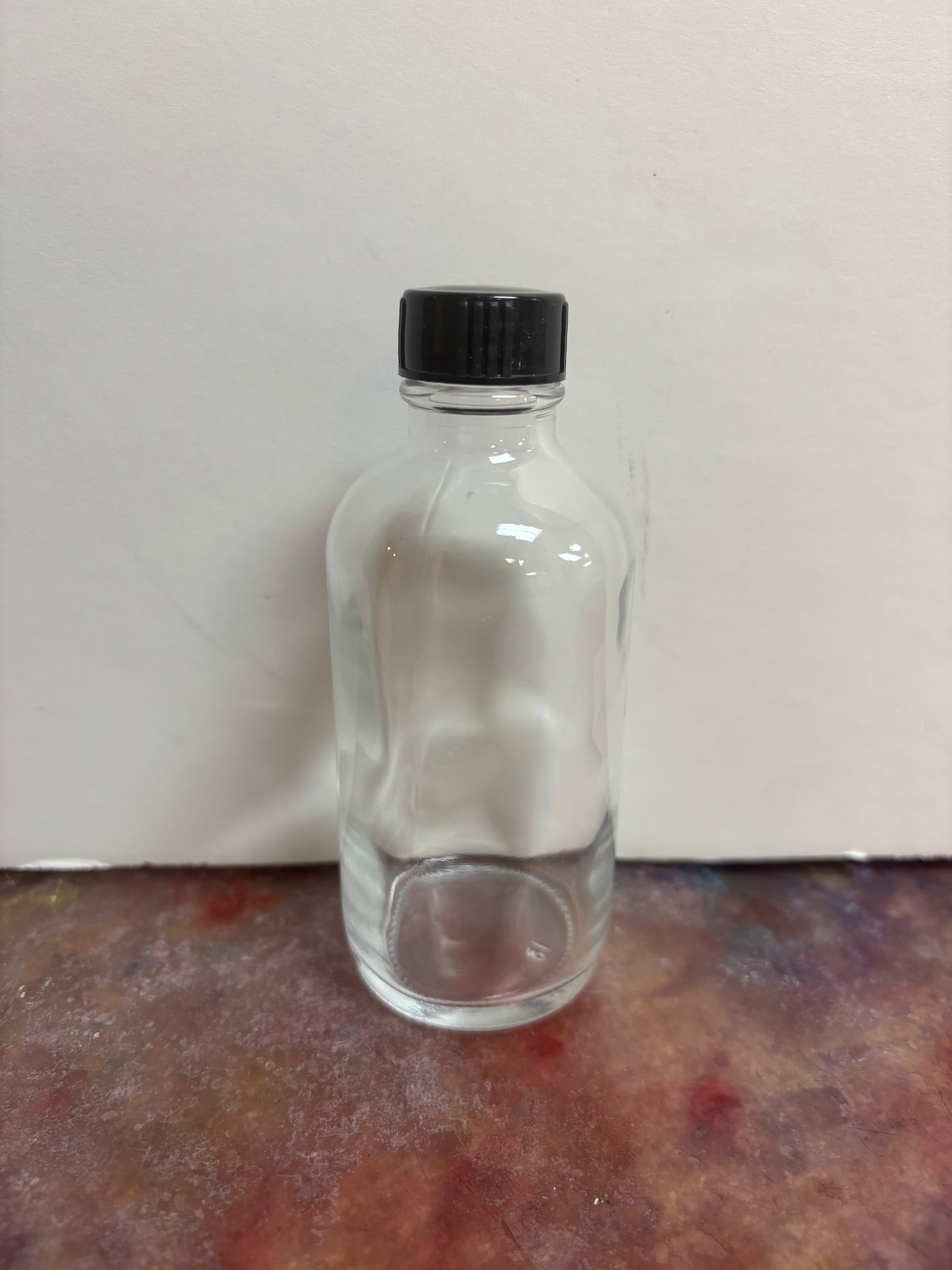 4 oz Glass Boston Rounds bottles CLEAR