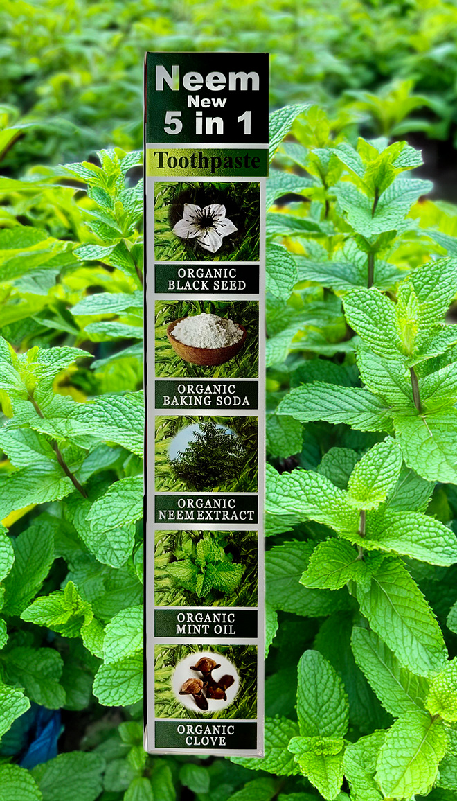 Neem with Black Seed Toothpaste 100% Flouride Free & Vegetable Base