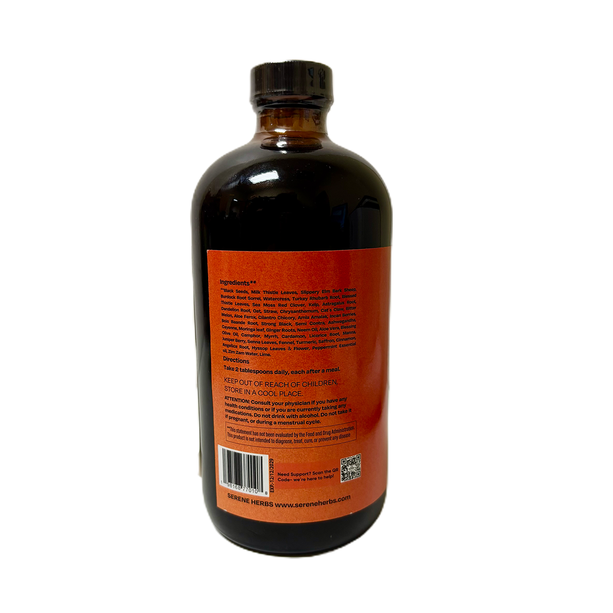 Serene Herbs Organic Black Seed Bitters and Tonic