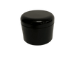 8 oz Double Wall Black Jars Screw Cap
