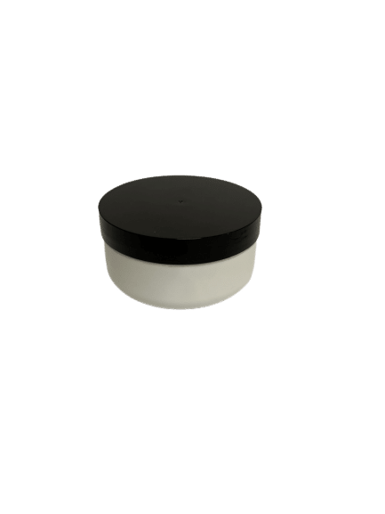 4 oz Low profile white Jars Screw Top