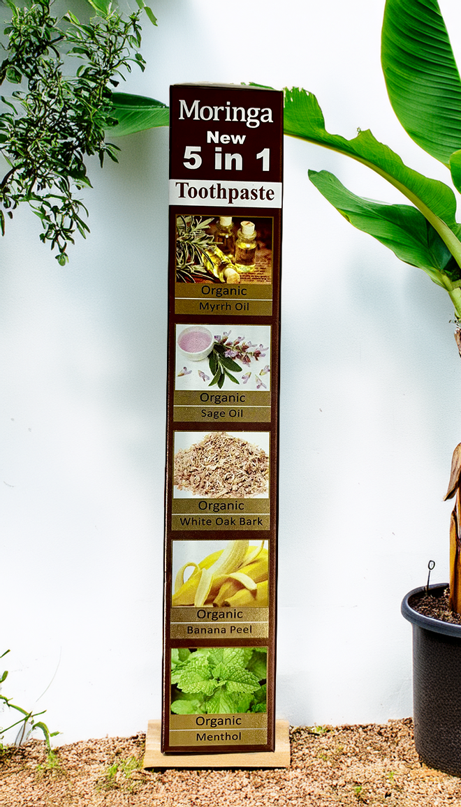 Moringa Toothpaste 100% Flouride Free & Vegetable Base